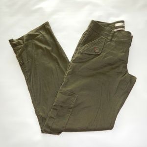 Level 99 Anthropologie Olive Green Cargo Pants